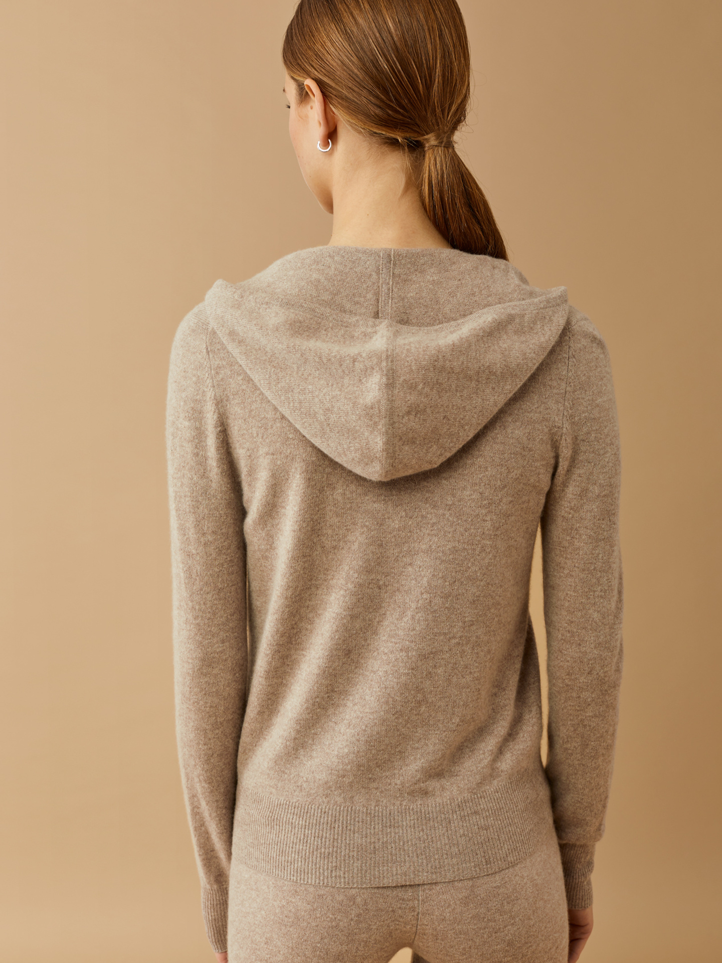 Women's Hoodie Soft Goat 100 cashmere