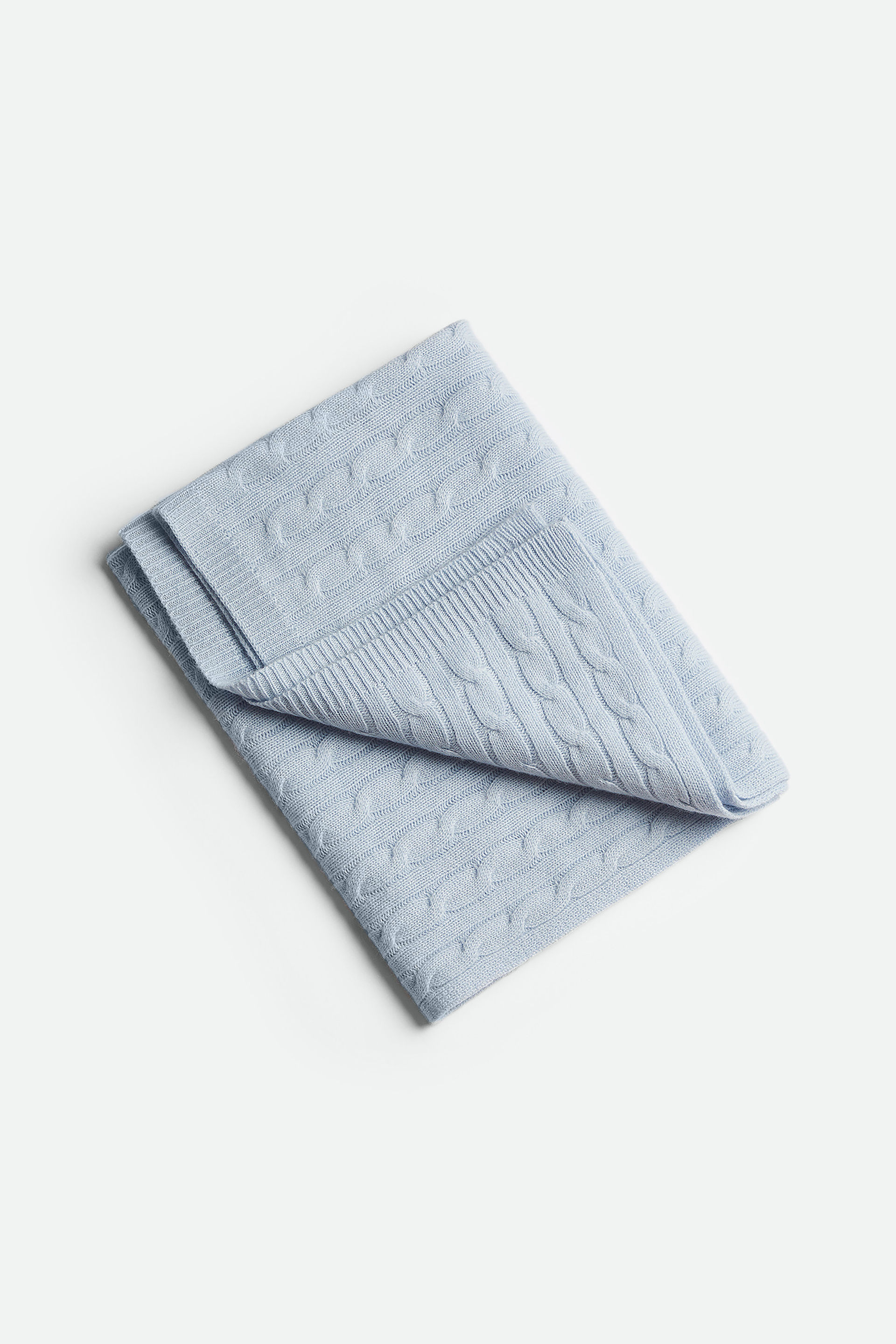 Cable Knit Baby Blanket 1