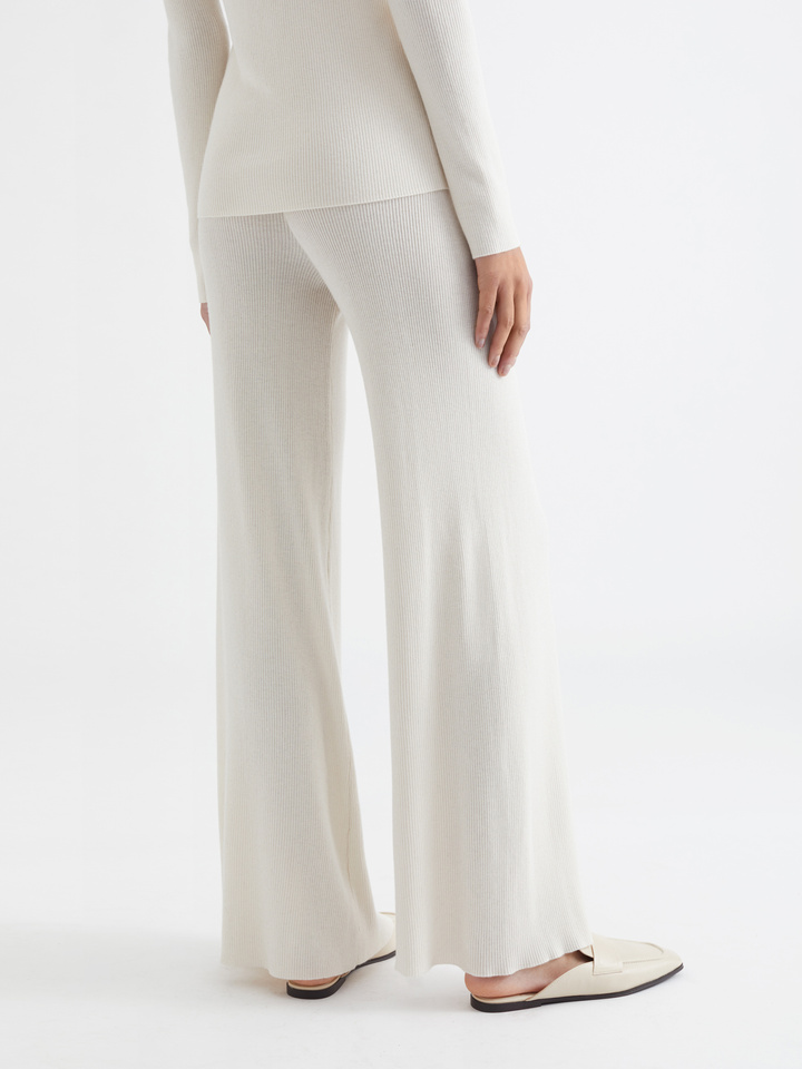 Ribbed Pants - Soft Goat - Knitted 