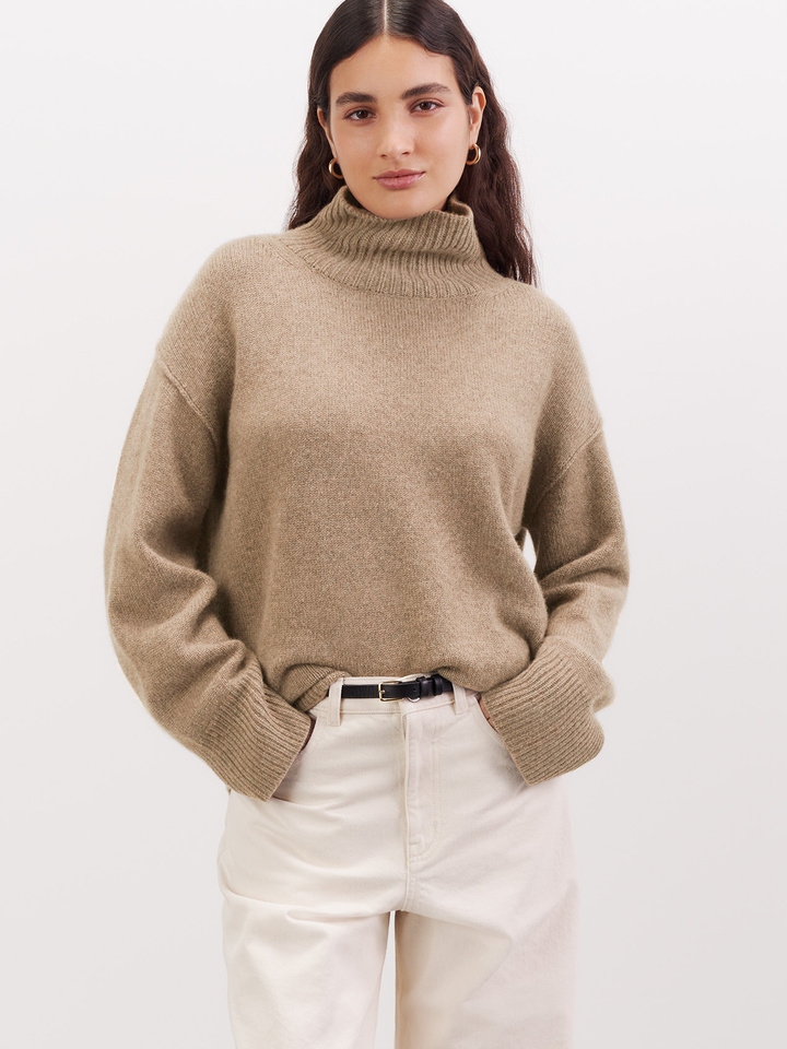 Girlfriend Turtleneck Soft Goat Knitted Clothing & Accessories