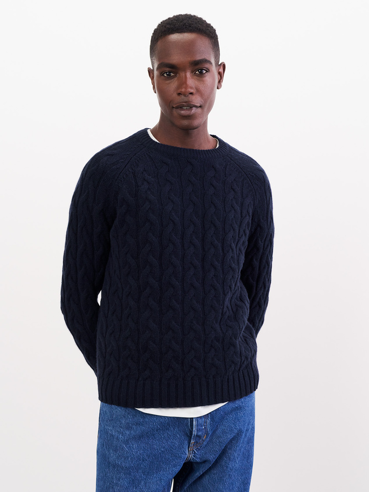 Men's Chunky Cable - Soft Goat 