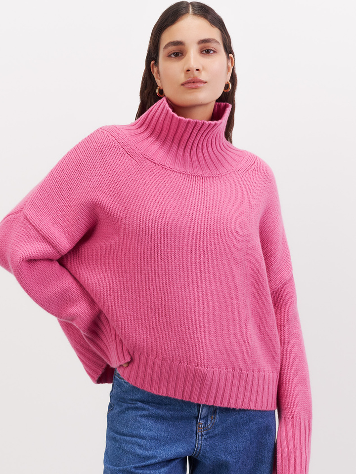 Girlfriend Turtleneck Soft Goat Knitted Clothing & Accessories