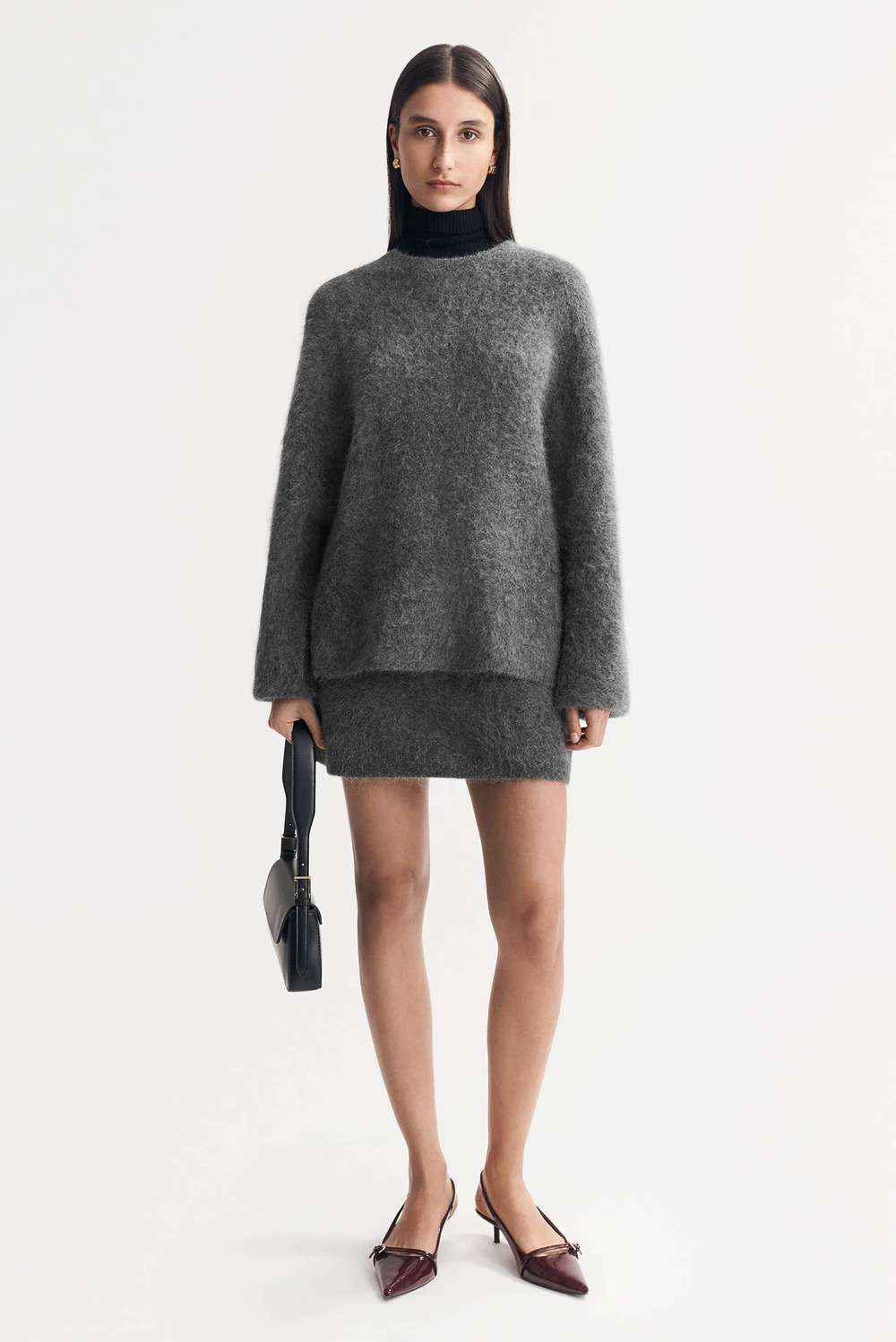 【送料&関税込】Etro Alpaca Blend Skirt Alpaca Mini Skirt - Products - Grey | Soft Goat