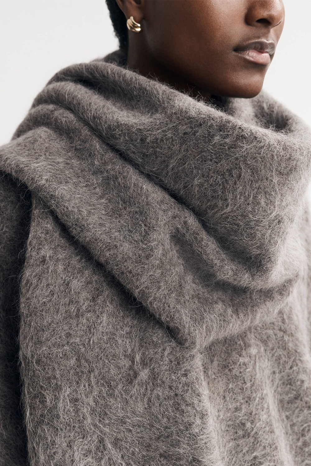 Alpaca Scarf - Scarves - Feather White | Soft Goat