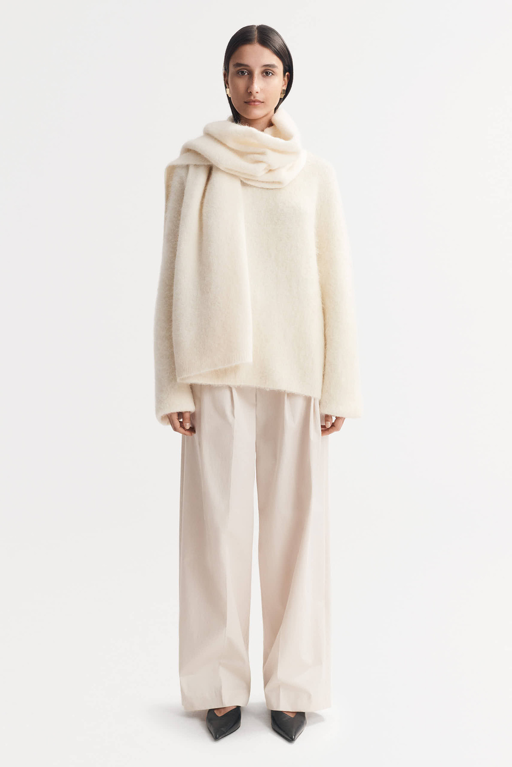 COS PRINTED ALPACA-BLEND SCARF アルパカブレンド COS PRINTED ALPACA-BLEND SCARF アルパカブレンド