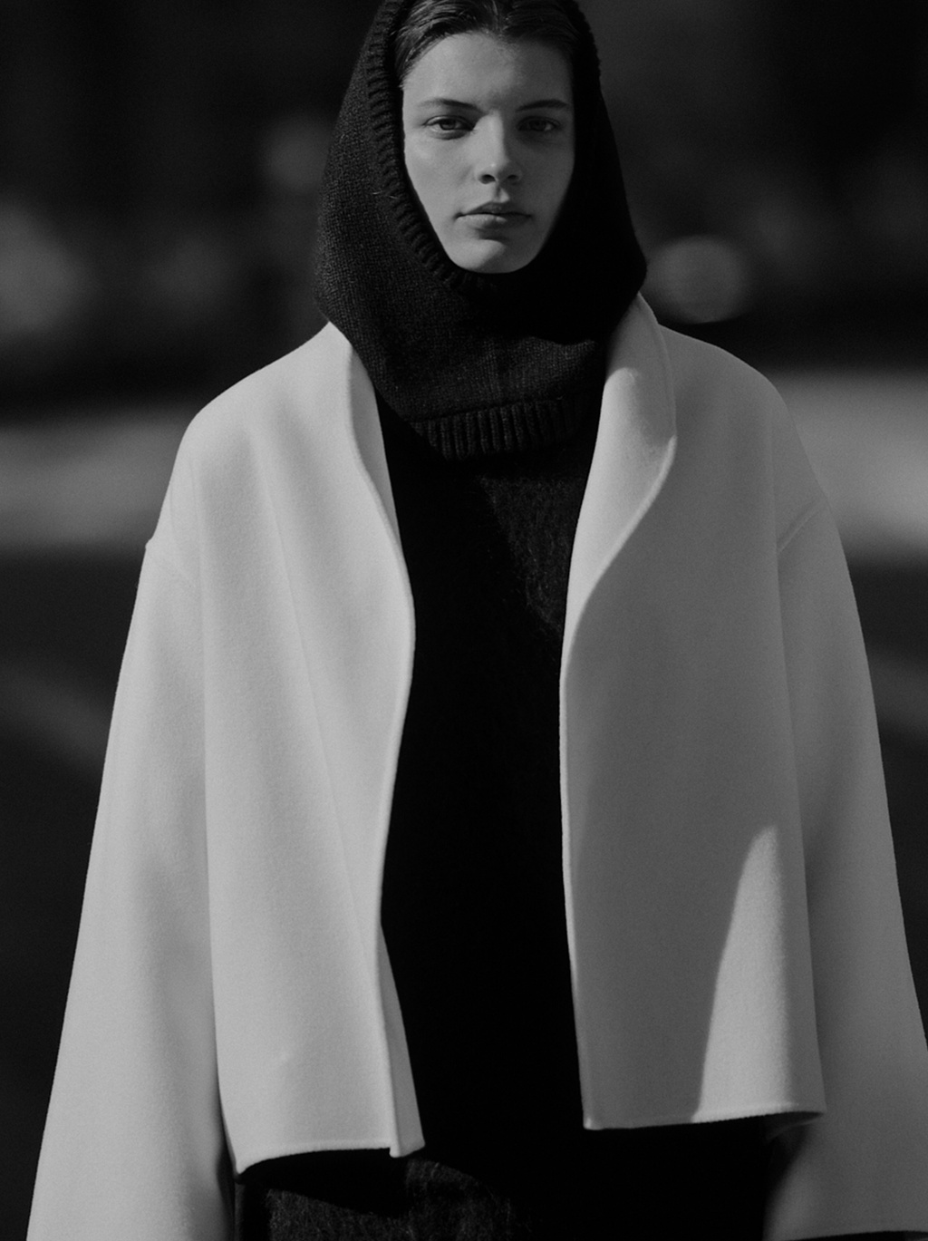 Short Jacket - Jackets & Coats - Feather White | Soft Goat