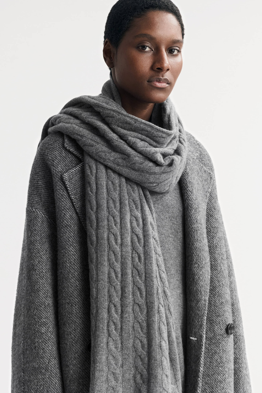 Alpaca Scarf - Scarves - Feather White | Soft Goat