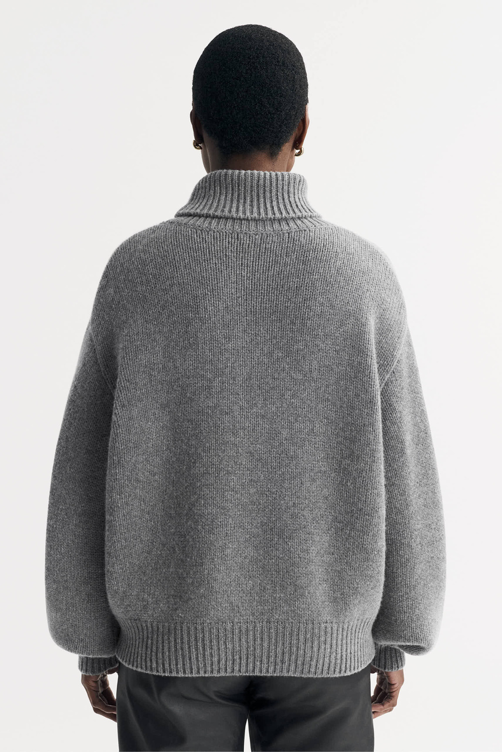 【新品】ムーンキャッスル⭐︎ WOOL HEAVY WEIGHT MOCKNECK MOON CASTLE-WOOL MOCK NECK 12G-LIGHT GREY - Little Island