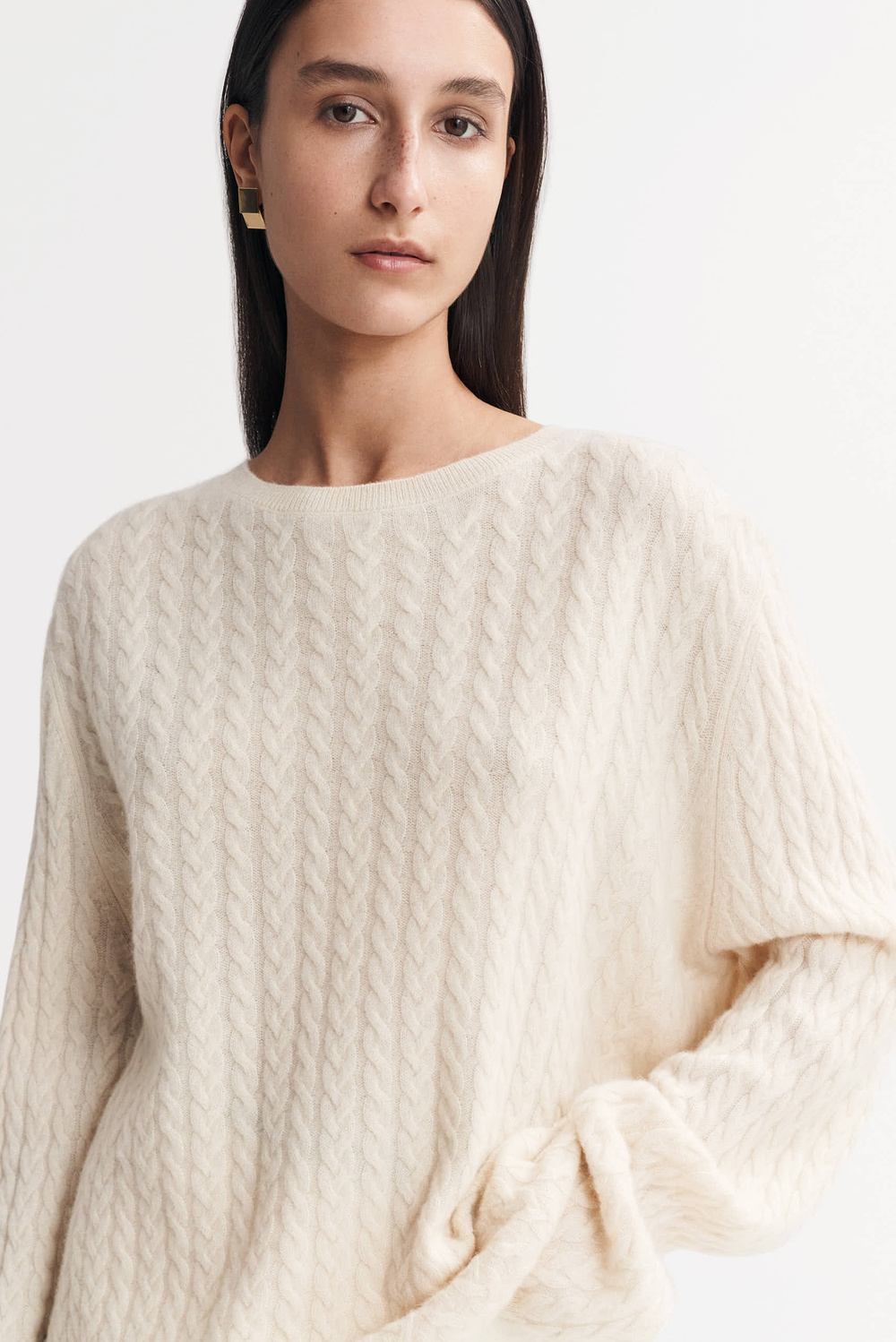 ANDMARY】Aura cable knit mini dress
