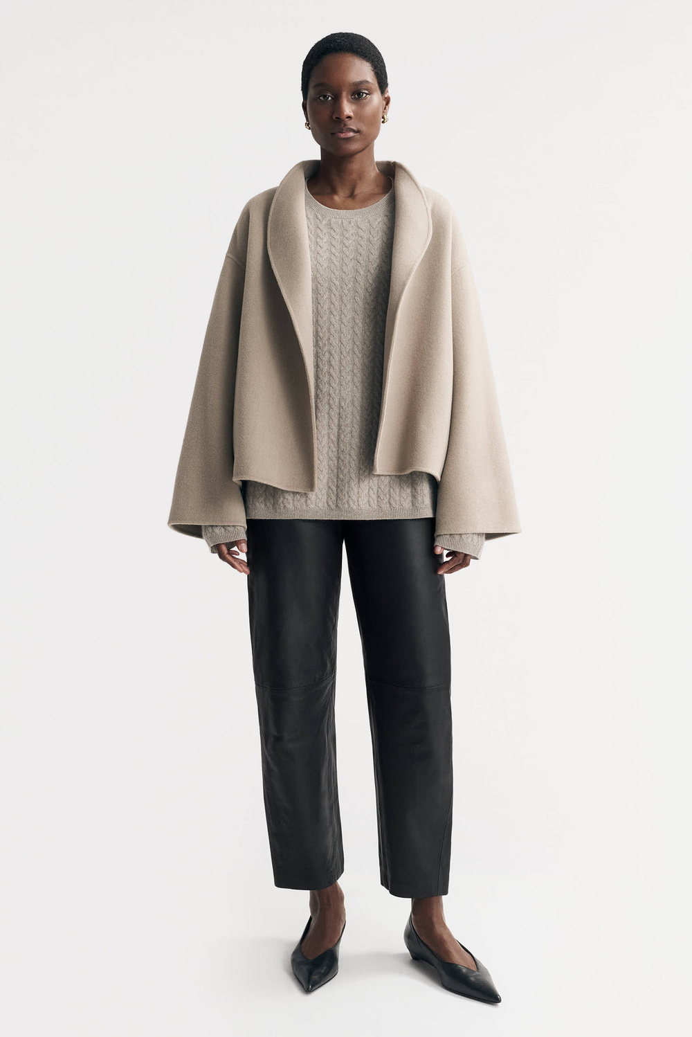 【SATIIIZ】remine see-through cable knitwear The Round Up: Cable Knit Jumpers | SheerLuxe