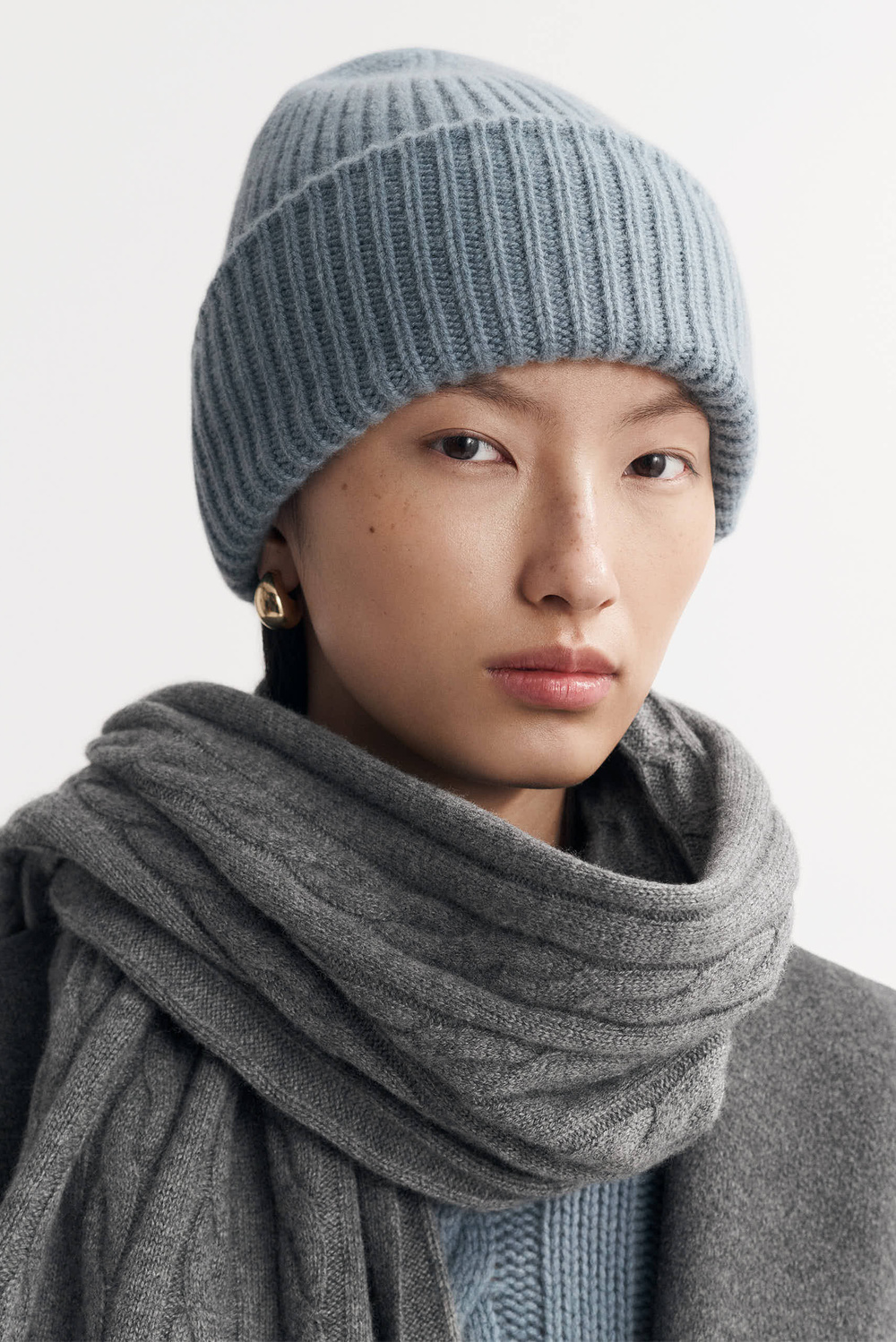 chiiiibag チーバッグ Knit Beanie gray gray-loop-knit-alpaca-