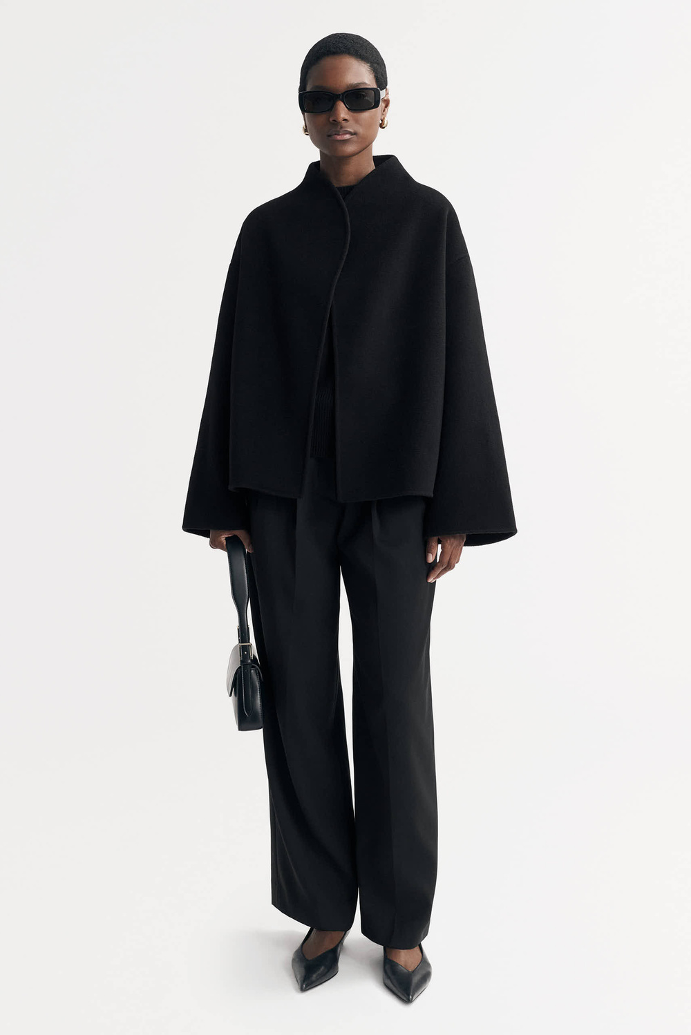 Short Jacket - Jackets & Coats - Black | Soft Goat