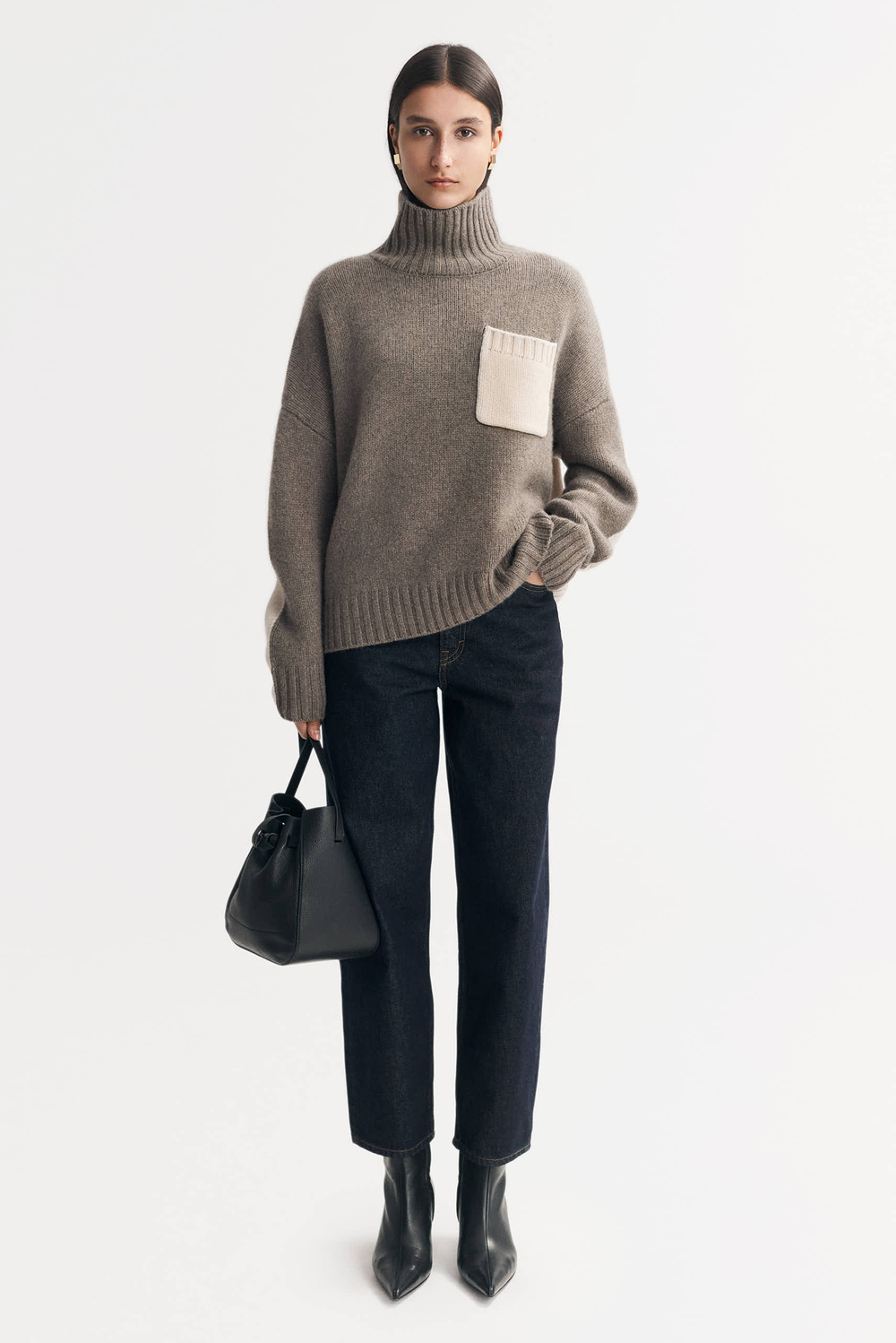 トップス Soor Ploom TURTLENECK FOLKLORE HAZE 2y 2528_8216b5c39c-two-tone-