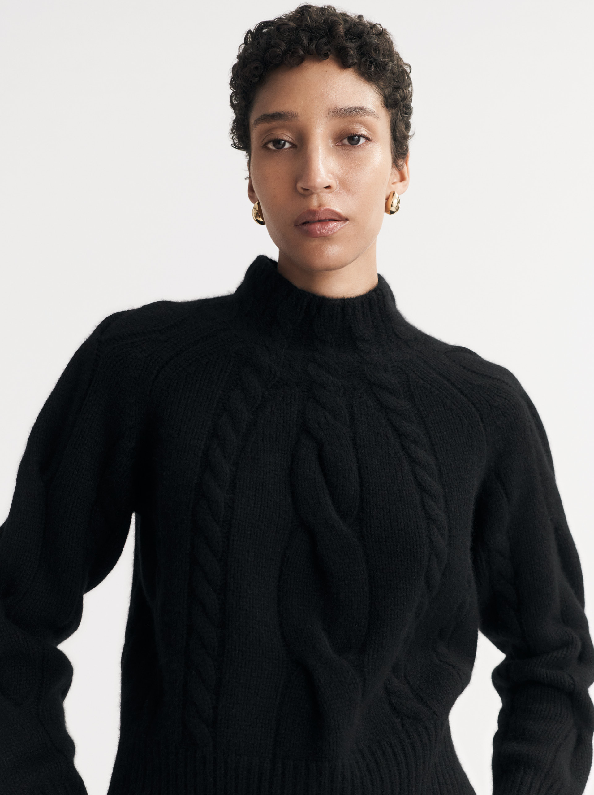 Chunky Cable Turtleneck 0