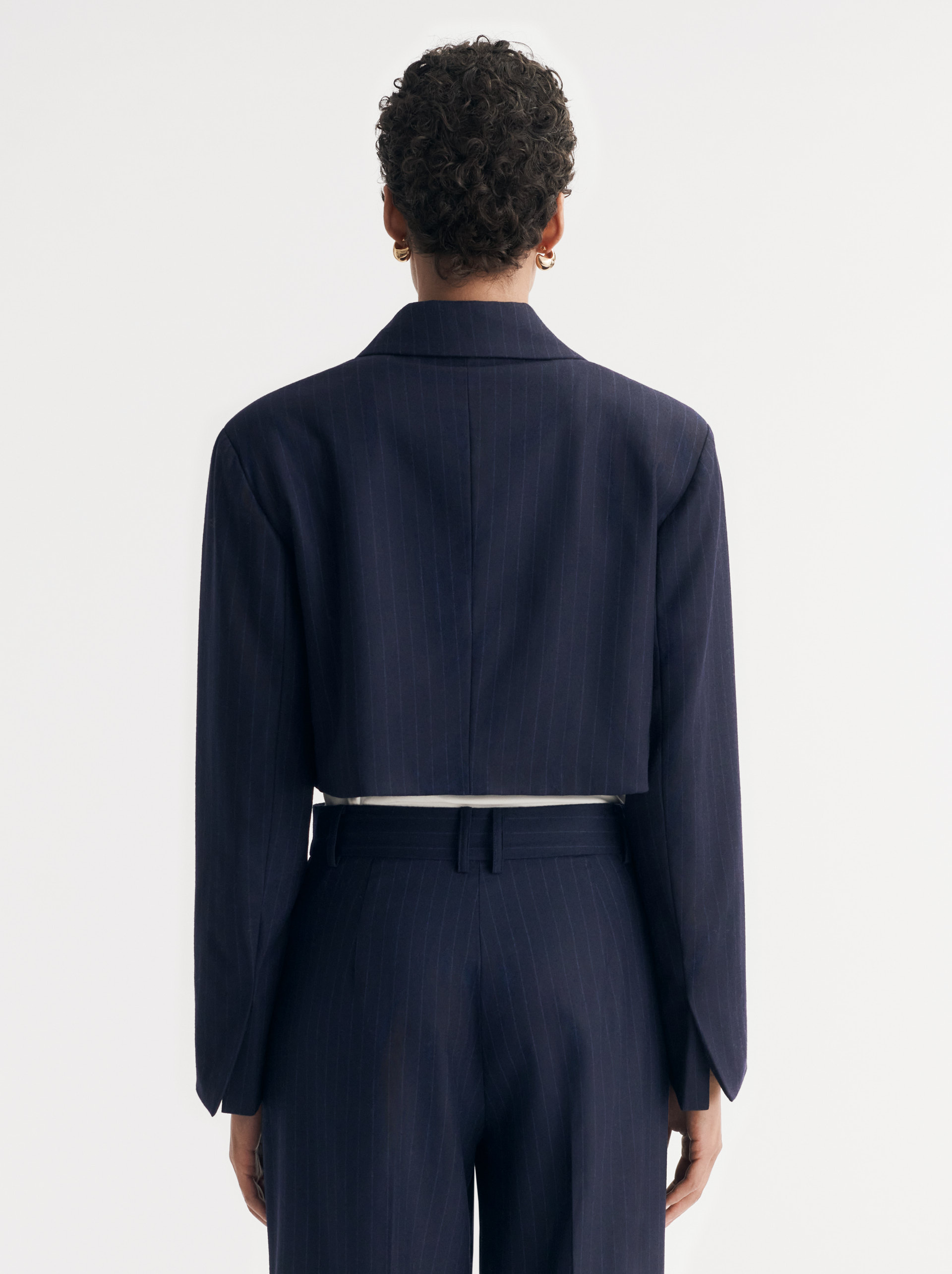 Pinstripe Blazer 3
