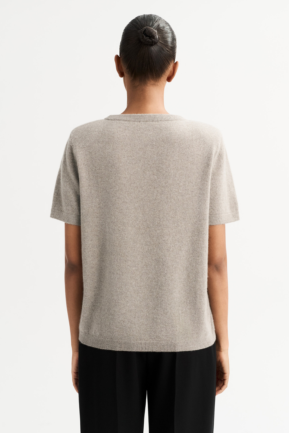 POWER SHOULDER SHORT SWEAT TOPS グレー POWER SHOULDER SHORT SWEAT TOPS グレー