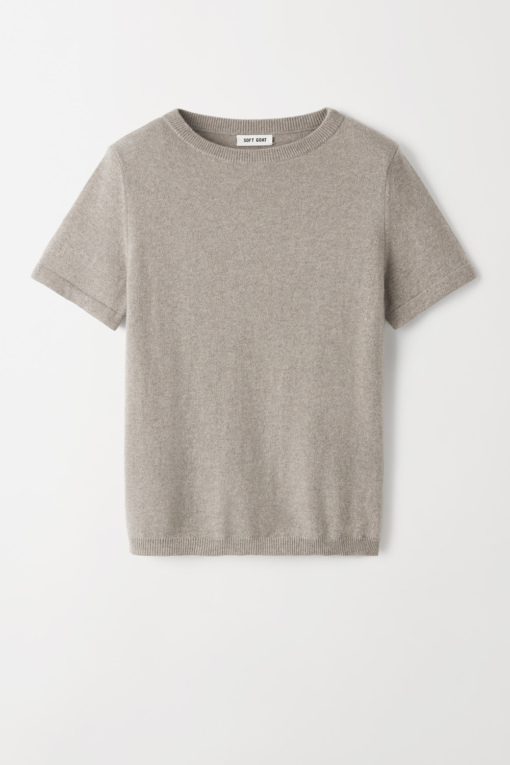 Padded Shoulder T-shirt - Shortsleeves - Feather White