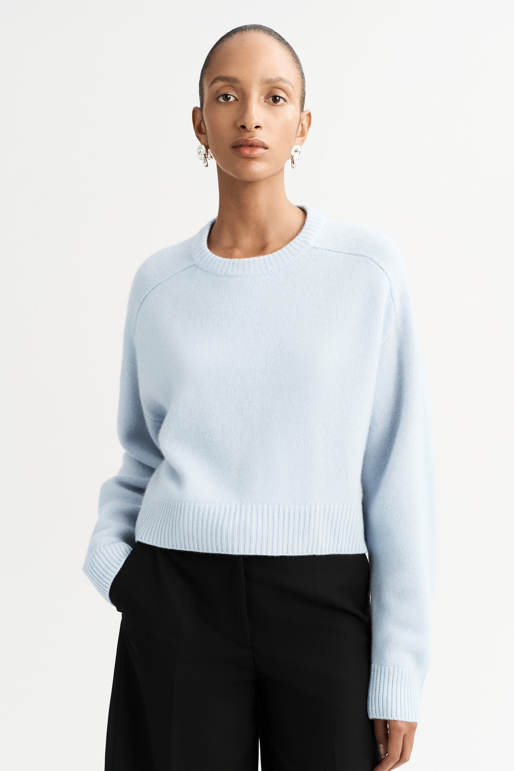 トップス GOOD GRIEF Cashmere Logo Knit Pullover Blackcashmerecrew_ddb8bfe7-