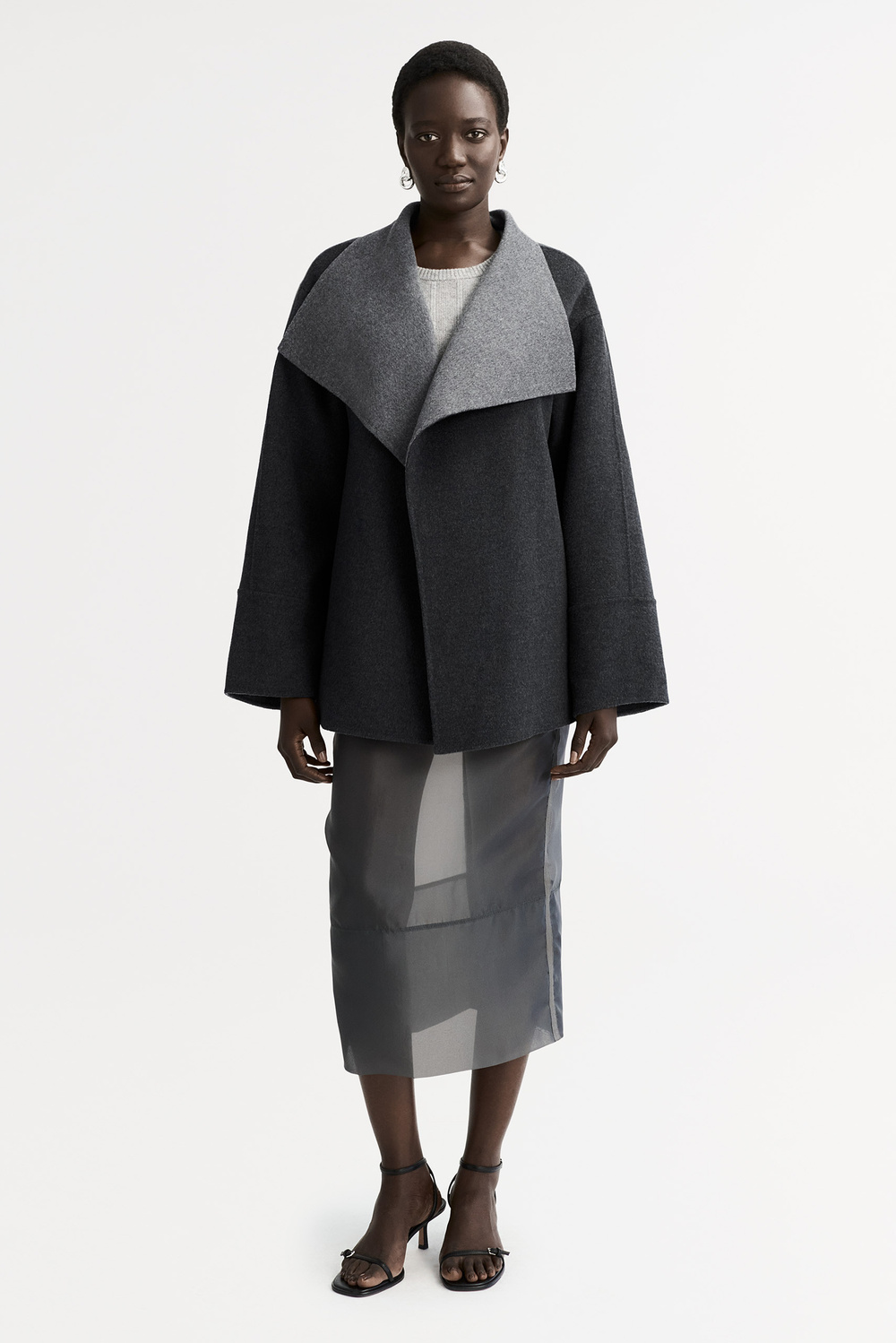 スカート Soft Goat Long Mocha-coloured brushed cashmere skirt Brushed Skirt - Skirts - Mocha | Soft Goat