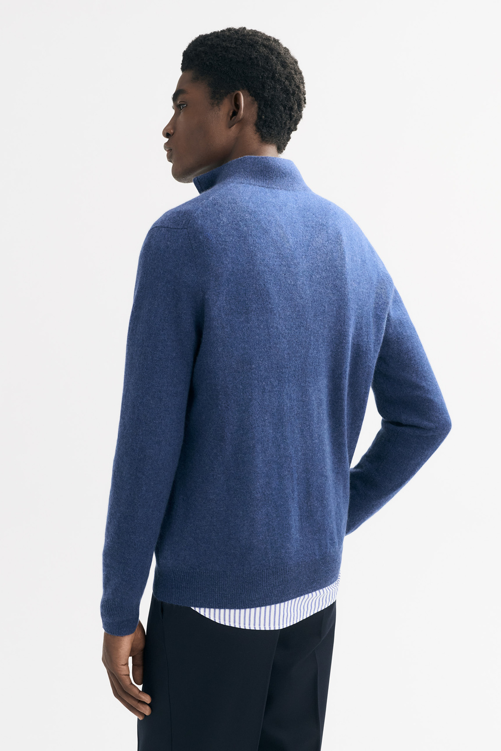 【riAndco】[M] Goat Half Zip-up Goat Half Zip-up Navy - riandco | 60% - Asian Fashion Online