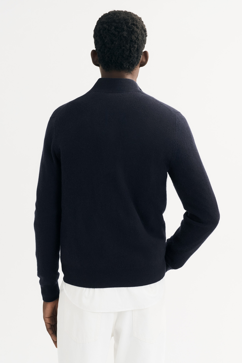 【riAndco】[M] Goat Half Zip-up Goat Half Zip-up Navy - riandco | 60% - Asian Fashion Online
