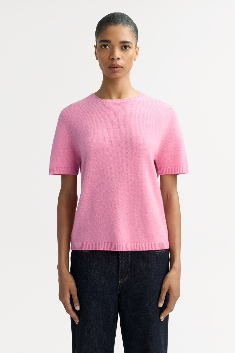 Oversized T-shirt - Shortsleeves - Powder | Soft Goat