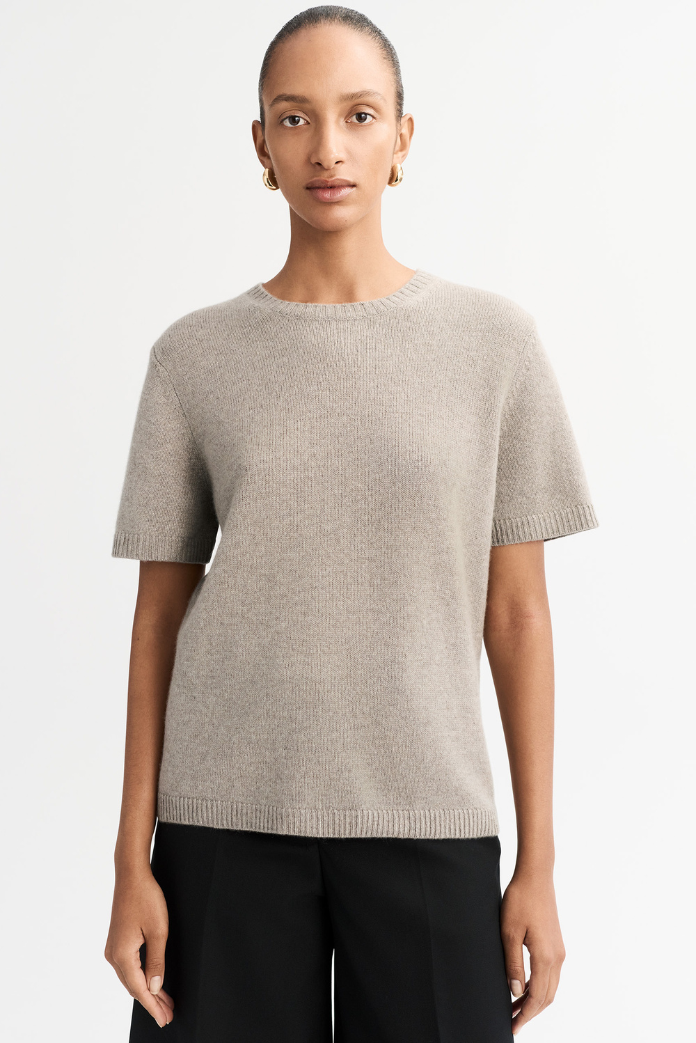 Tシャツ・カットソー NUUR SS25 SHORT SLEEVES OVERSIZED ROUND NECK (B31221 B3101) Oversized T-shirt - Shortsleeves - Light Grey | Soft Goat