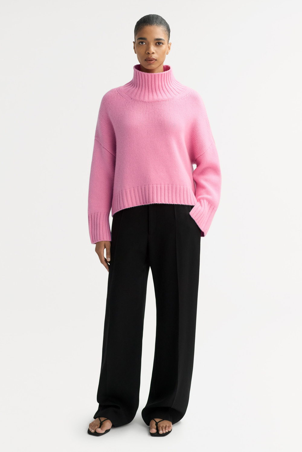 ニット・セーター No.8697 hachi Vneck over KNIT (5color) Women's Cable-Knit Icon V-Neck Sweater | Women's Tops