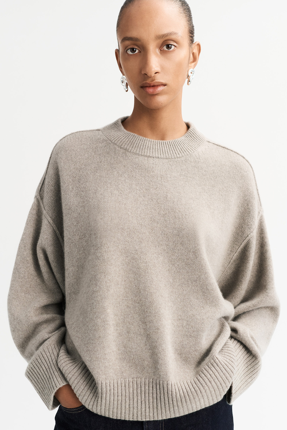 Loose Fit Crewneck - Crewnecks - Light Blue | Soft Goat