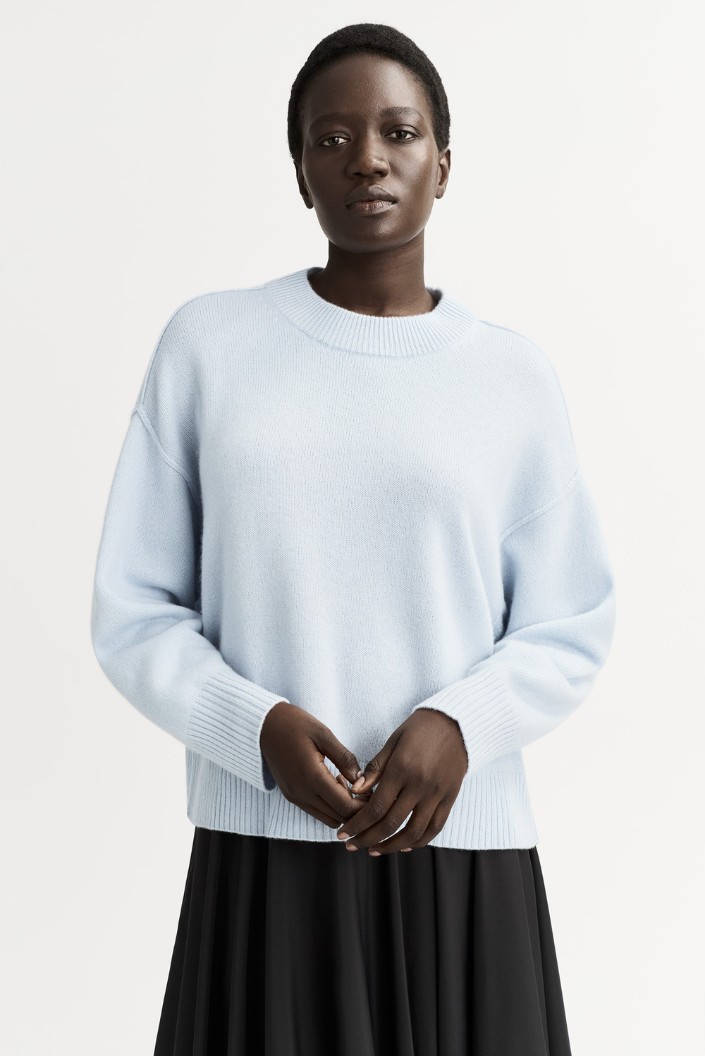 Loose Fit Crewneck - Crewnecks - Light Blue | Soft Goat