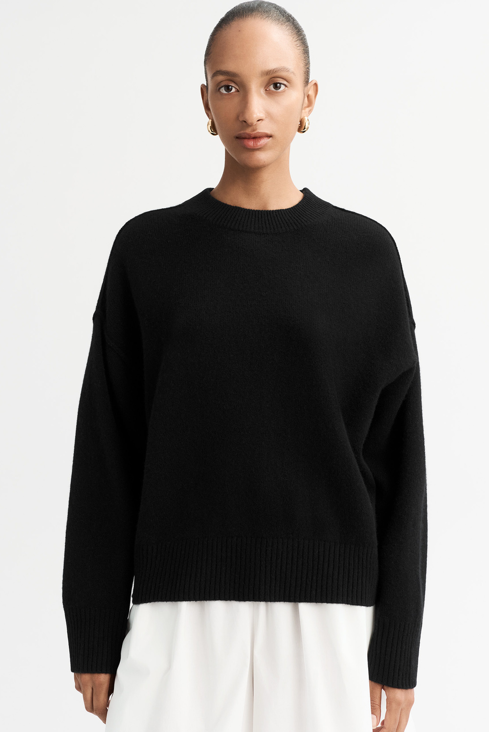 Loose Fit Crewneck - Crewnecks - Greige | Soft Goat