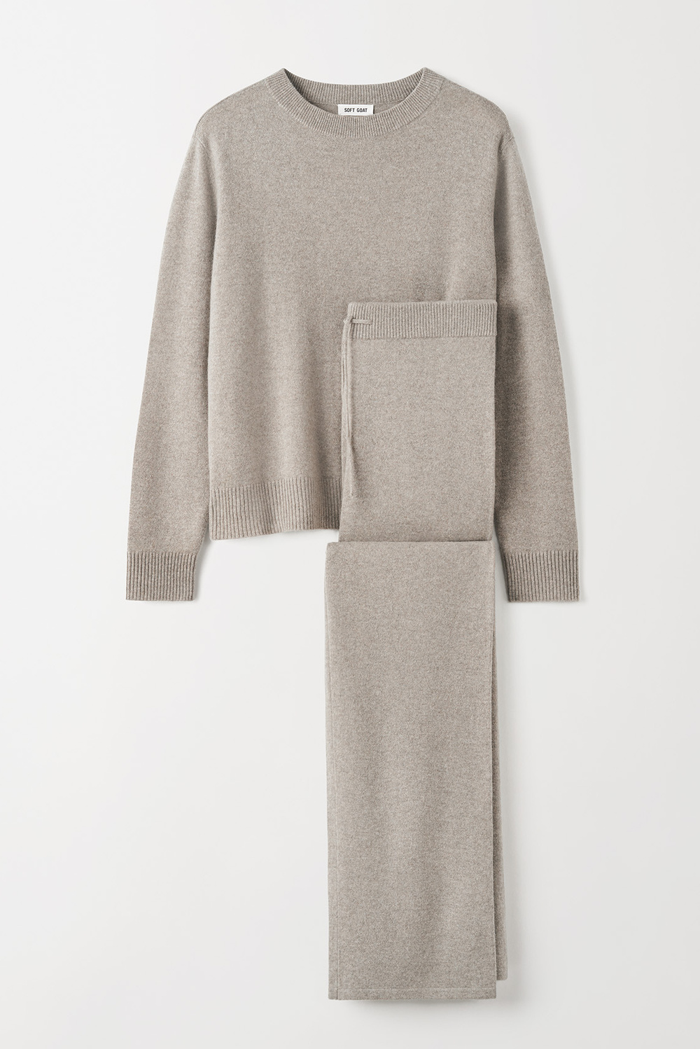 その他 Soft Goat Greige cashmere suit Cashmere Set - Rundhalsat - Greige | Soft Goat