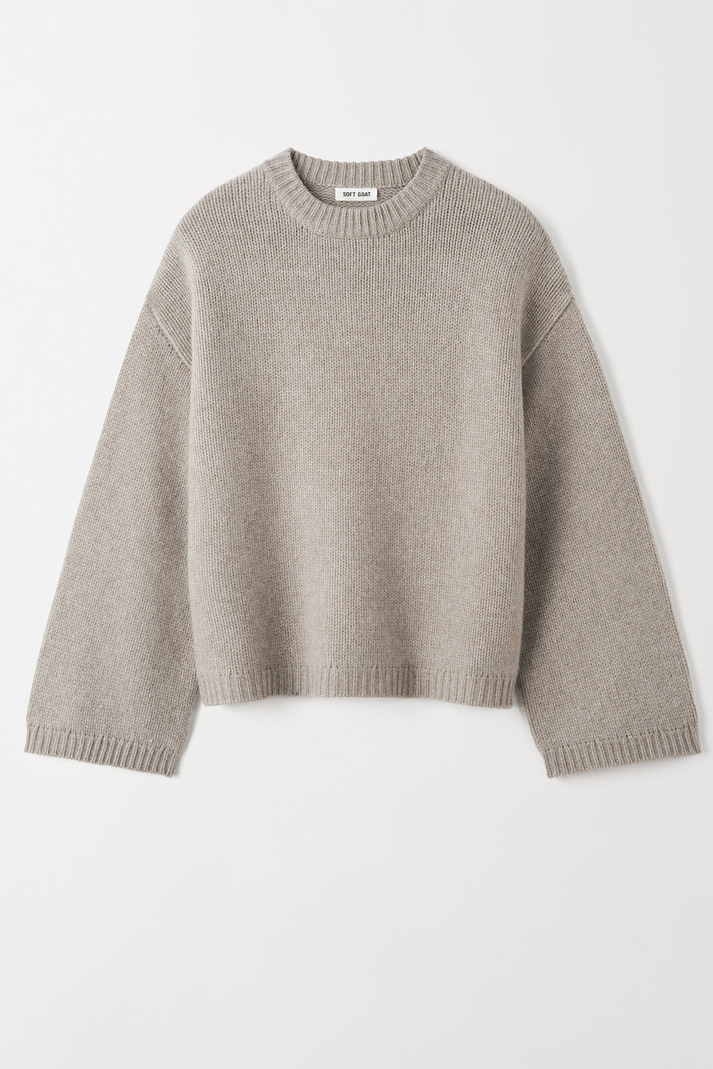 Chunky Crewneck - Crewnecks - Feather White | Soft Goat