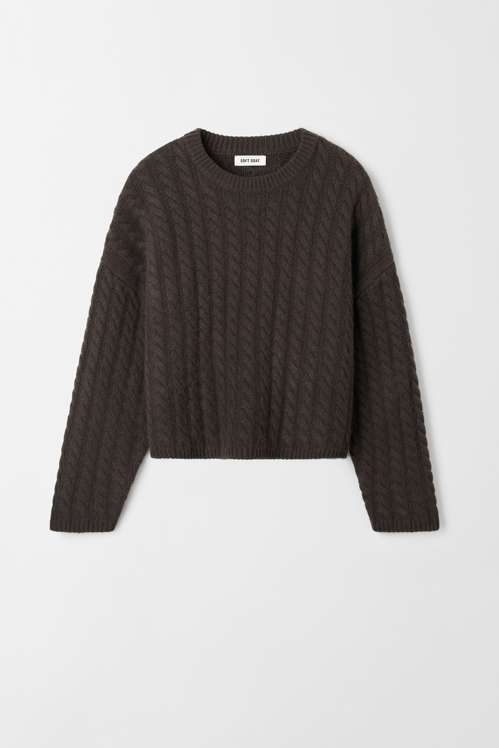 通販 公式サイト - 驚きの激安価格 Chunky Cable Goat Soft | Black - Tops - Knit トップス
