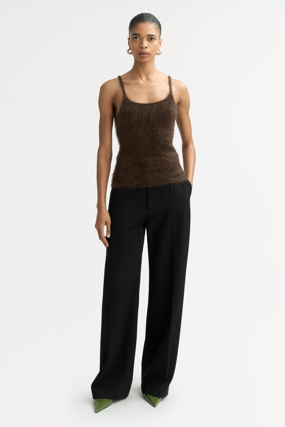 スカート Soft Goat Long Mocha-coloured brushed cashmere skirt Brushed Skirt - Skirts - Mocha | Soft Goat