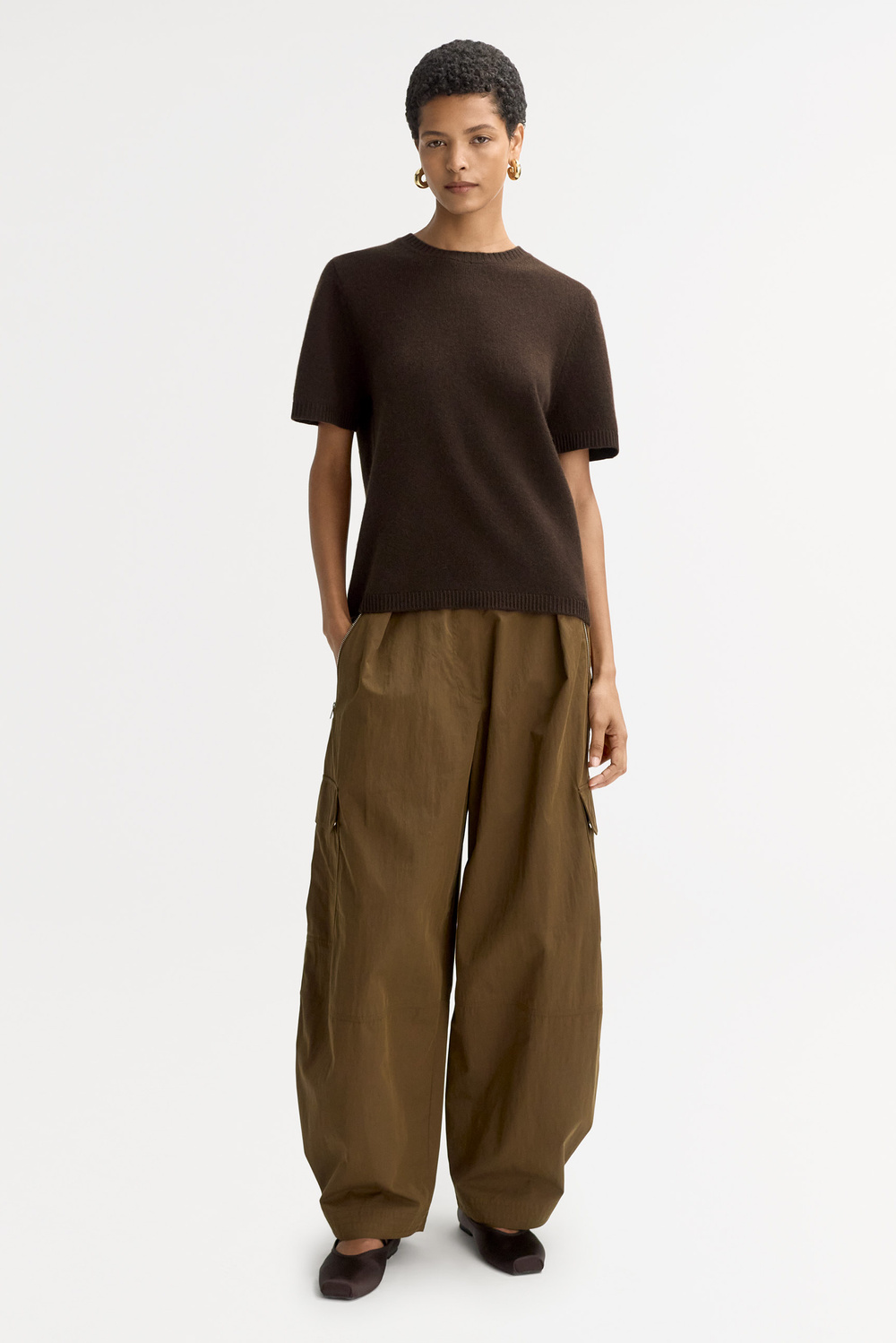 Oversized t-shirt - Tops - Mocha | Soft Goat