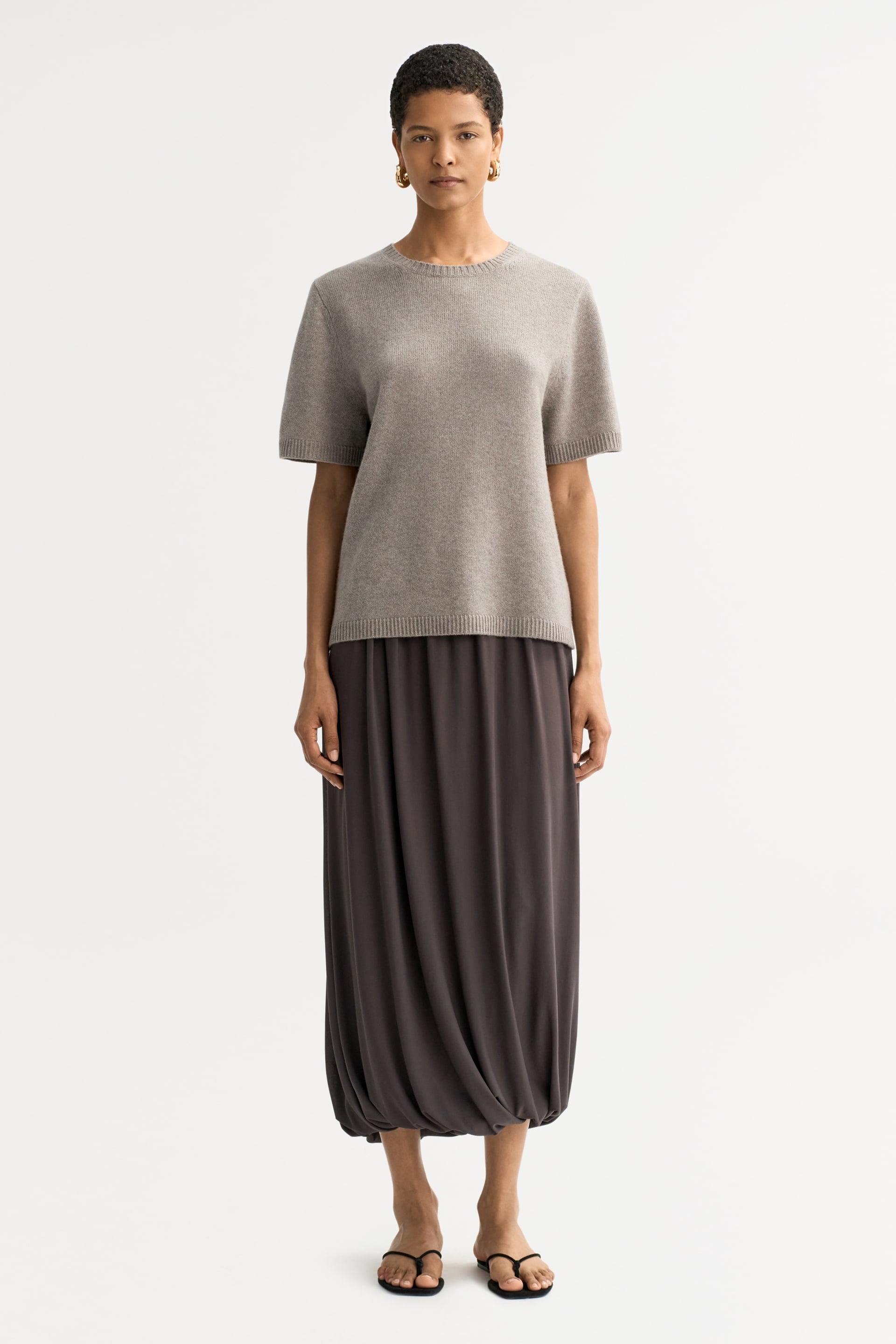 Oversized t-shirt Greige 2