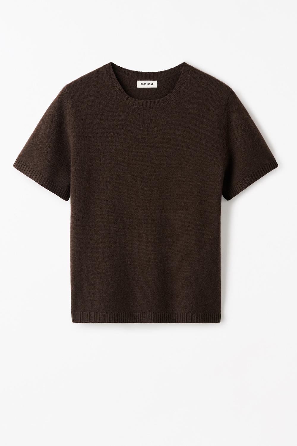 Oversized t-shirt - Shortsleeves - Greige | Soft Goat