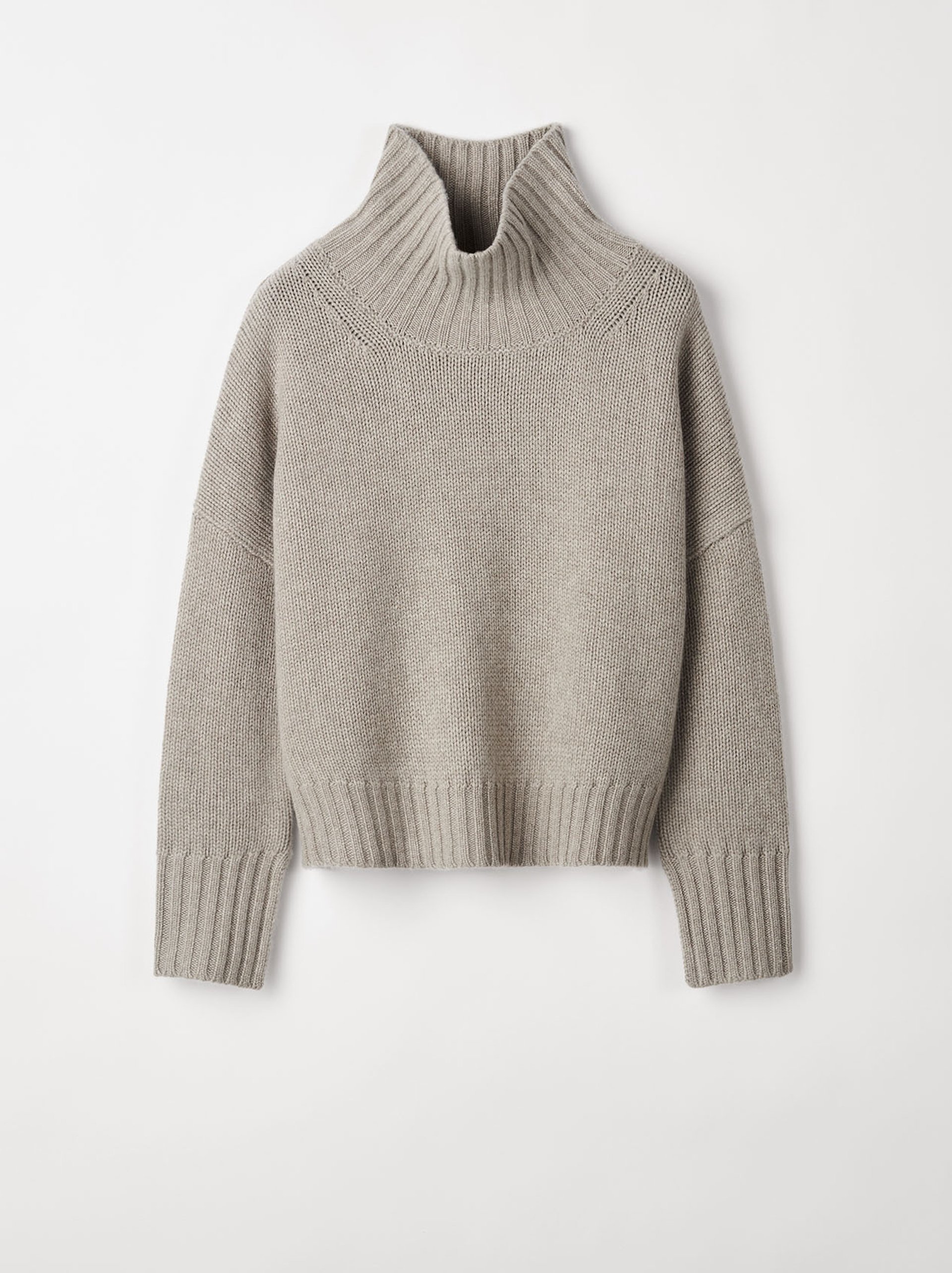 Girlfriend turtleneck Greige 1