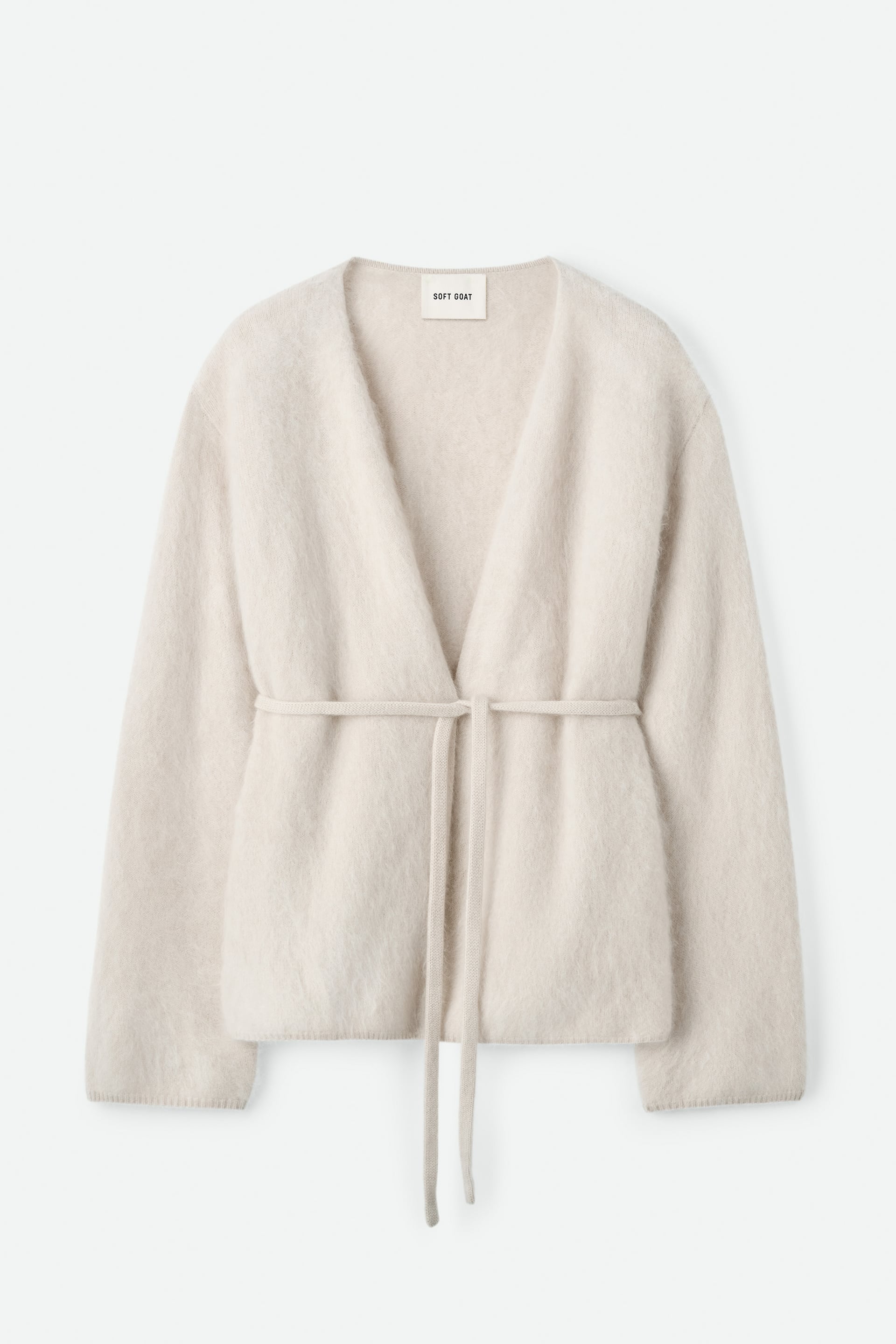 Brushed cardigan Chalk 1