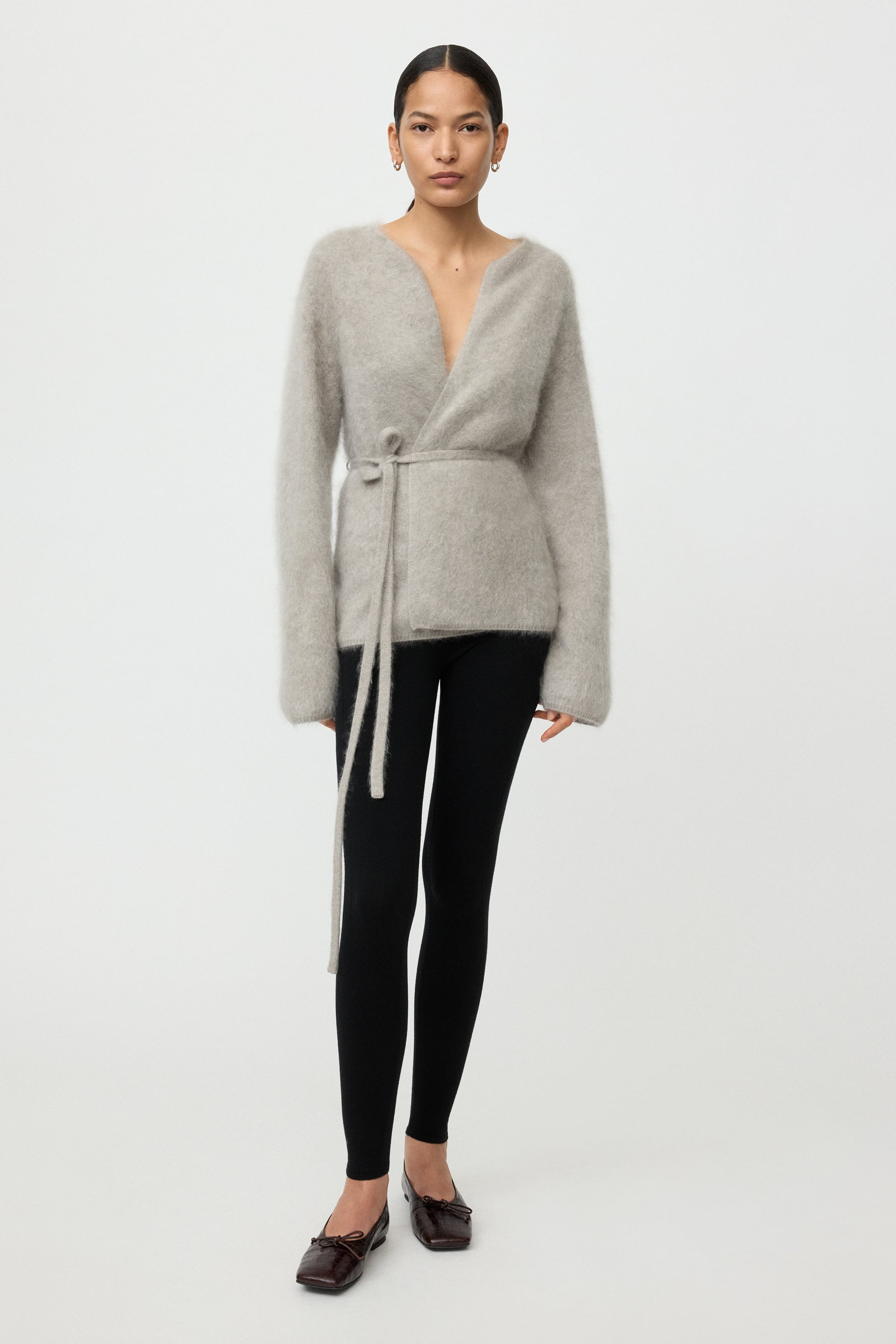 Brushed cardigan 0