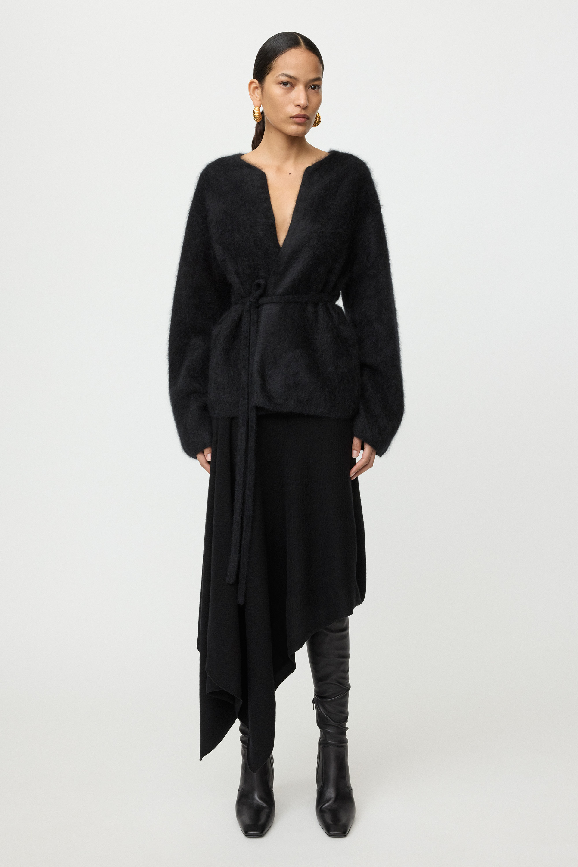 Brushed cardigan 0