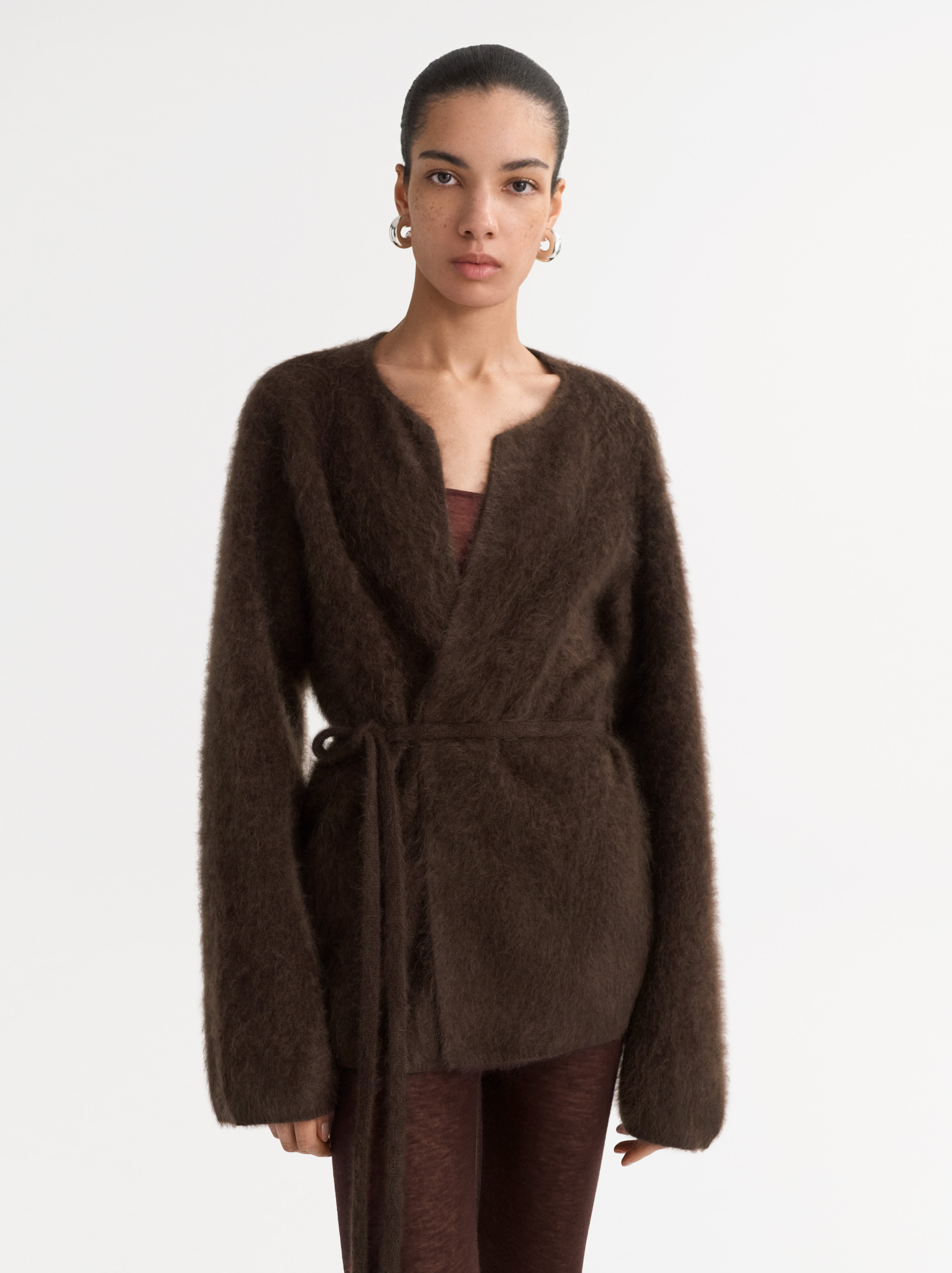 Brushed cardigan 2