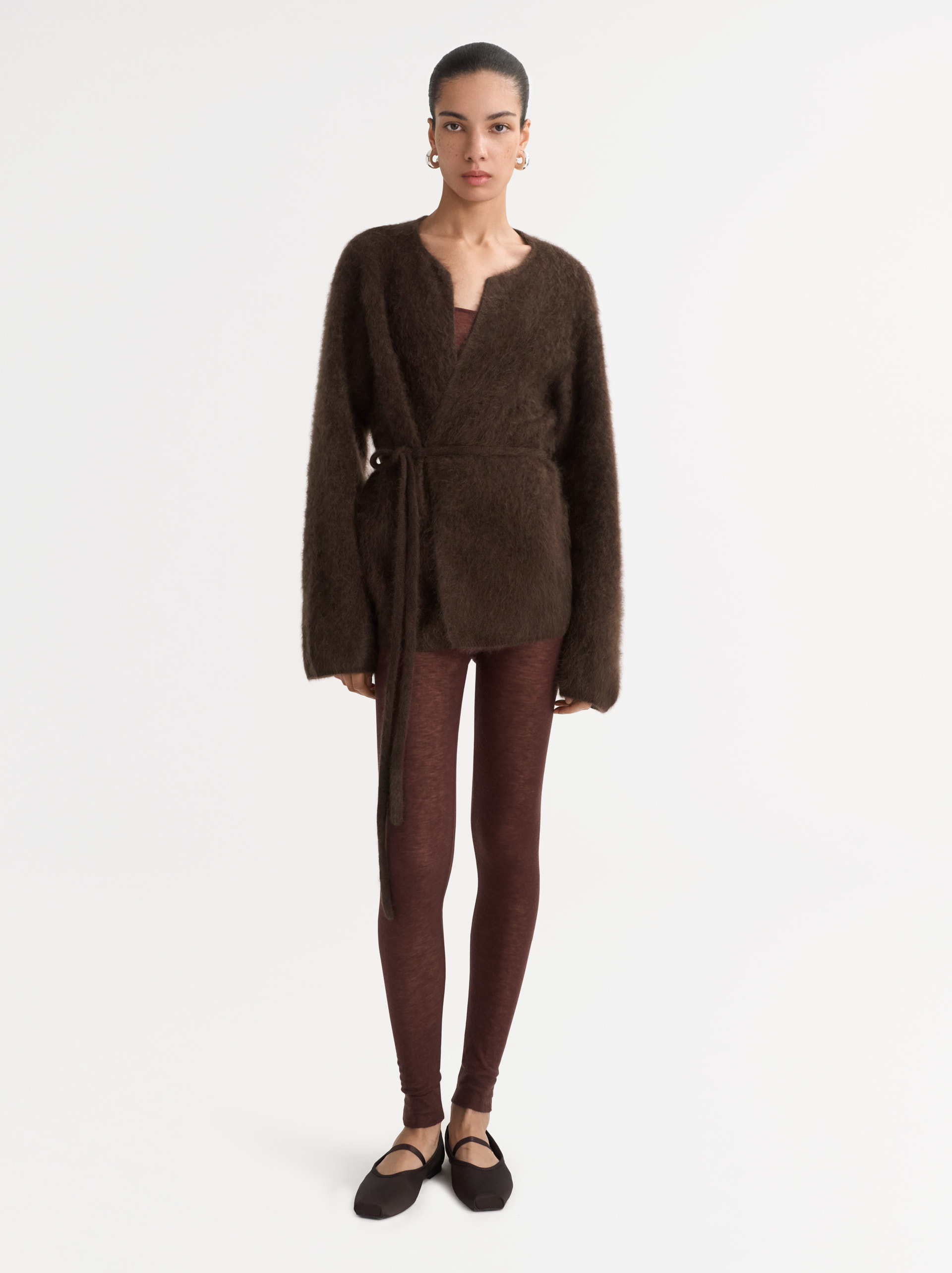 Brushed cardigan 0