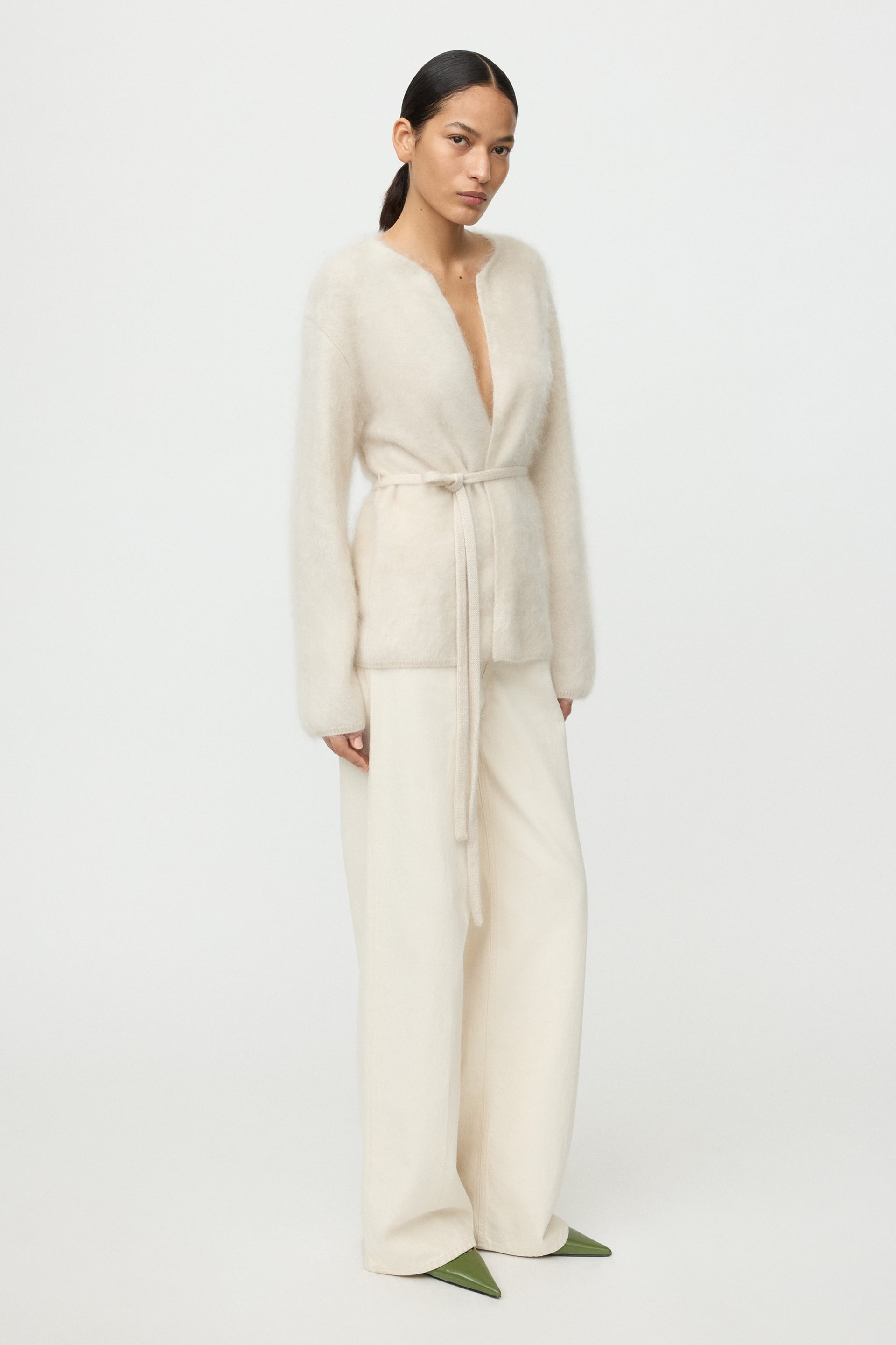 Brushed cardigan 0