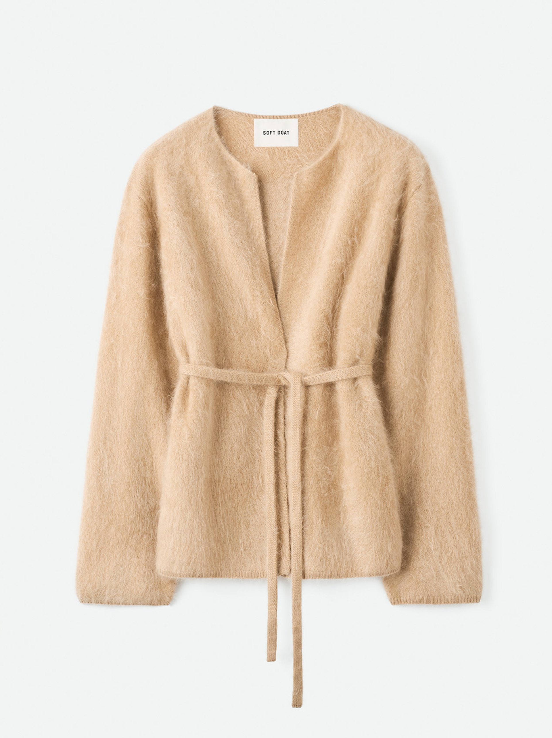 Brushed Cardigan Camel 1