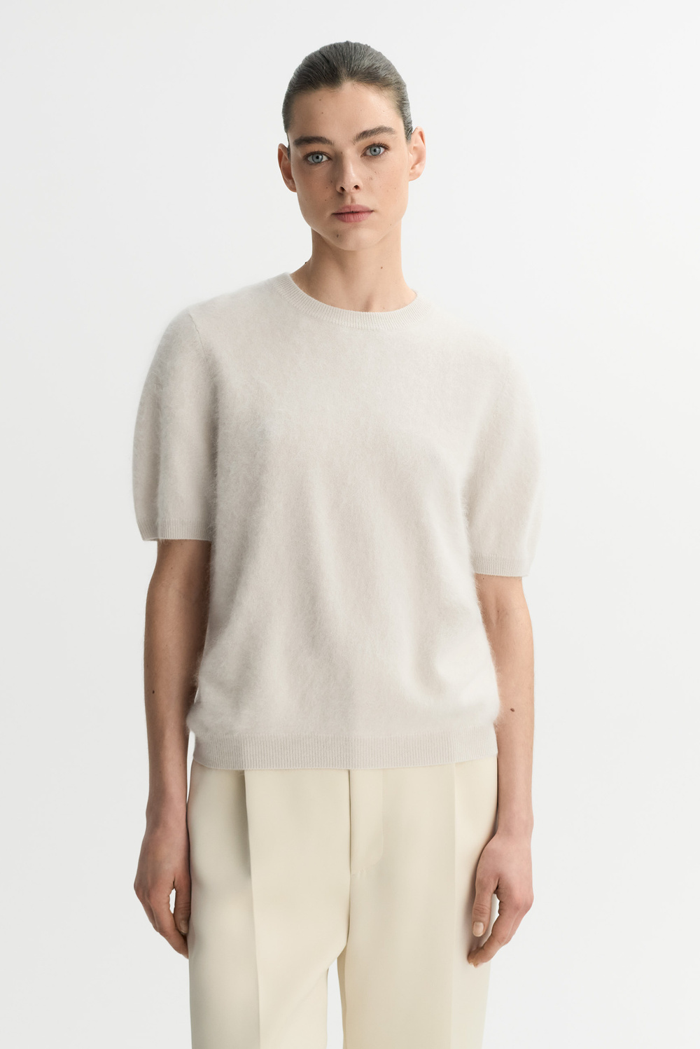 タグ付き未使用　Short Sleeve Knit Pullover 2645_9bcead91d8-brushed-short-