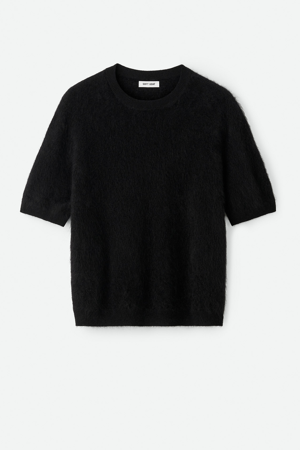 タグ付き未使用　Short Sleeve Knit Pullover MIOKUKO 2024 Oversized Casual Half Zip Short Sleeve Pullover