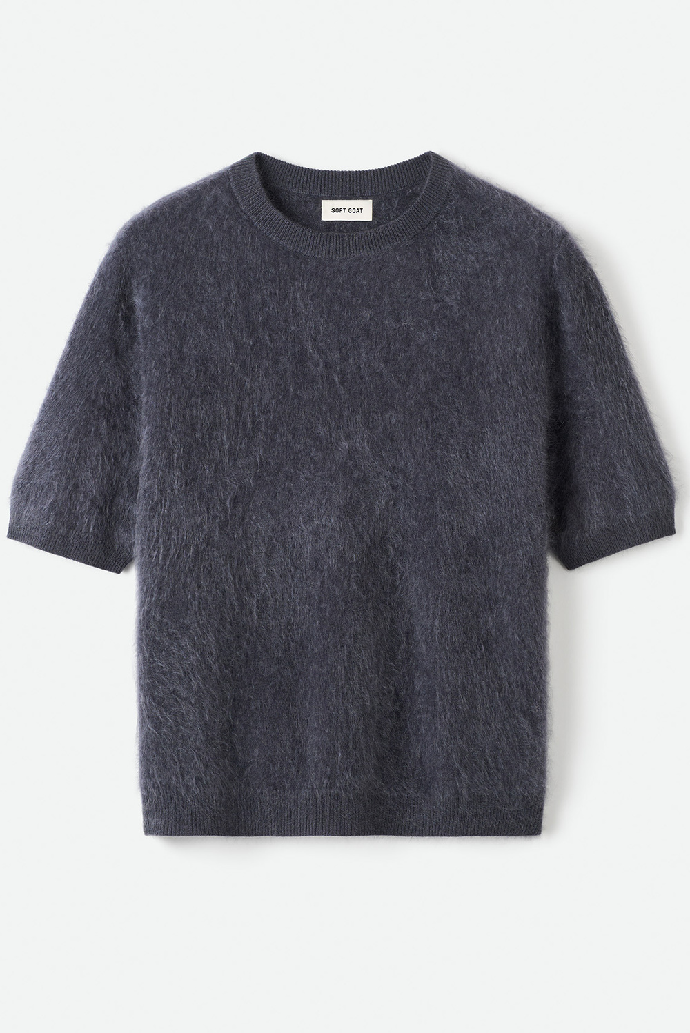 Brushed short sleeve - Shortsleeves - Greige | Soft Goat