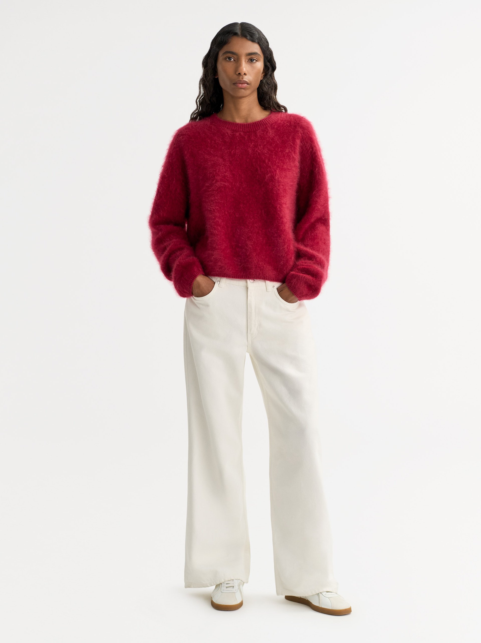 Brushed Crewneck Dahlia 2